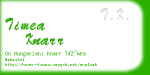 timea knarr business card